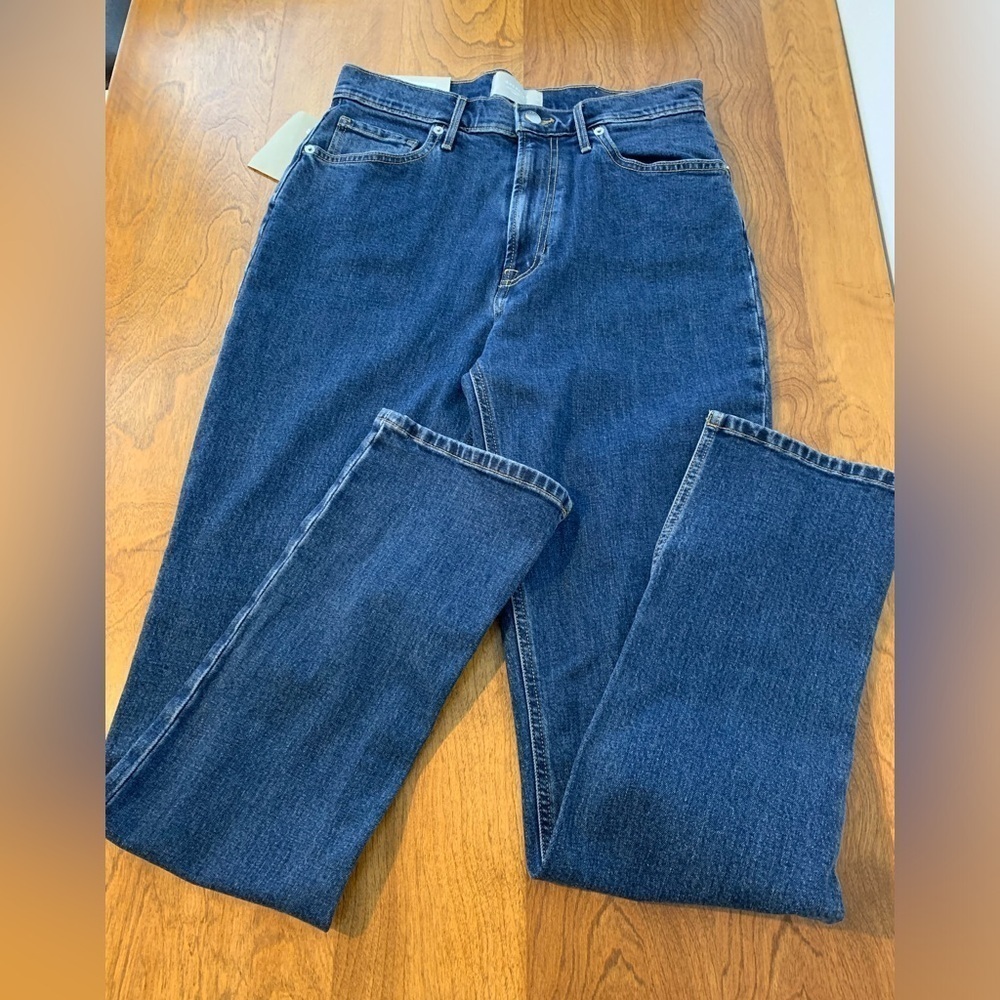 NWT Everlane Jeans Cheeky Split Hem High Rise Size 29 Regular 32” Length Blue - Picture 7 of 14